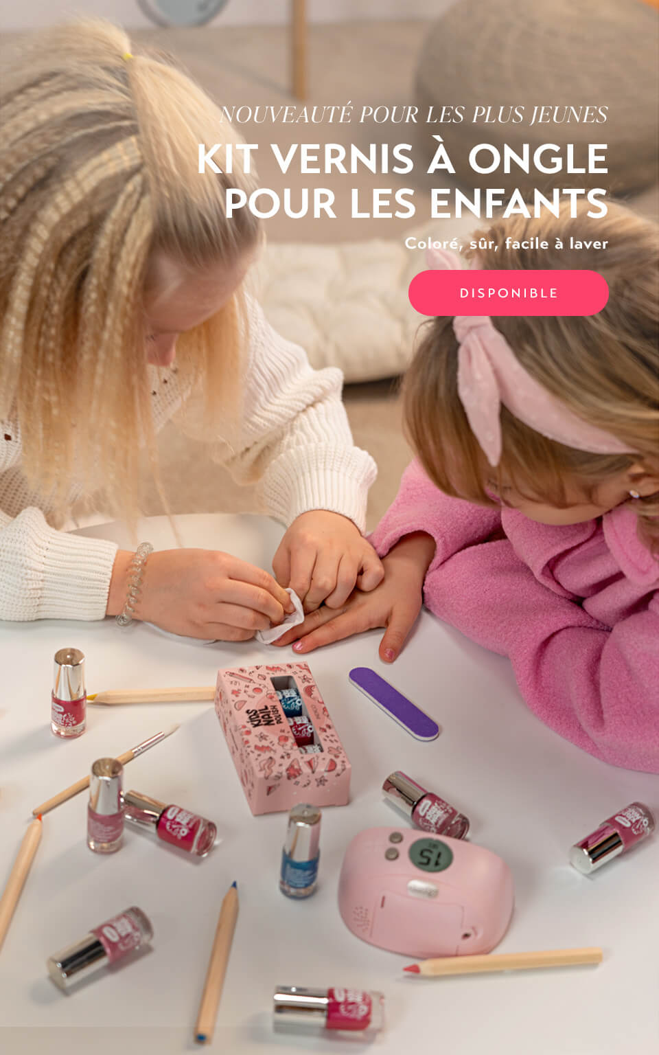Kit vernis a ongle pour enfants - Indigo Nails France